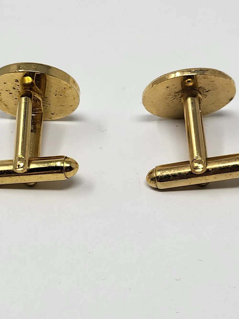 Gold and Navy Cartoon Bird Cuff Links - Men Accessories